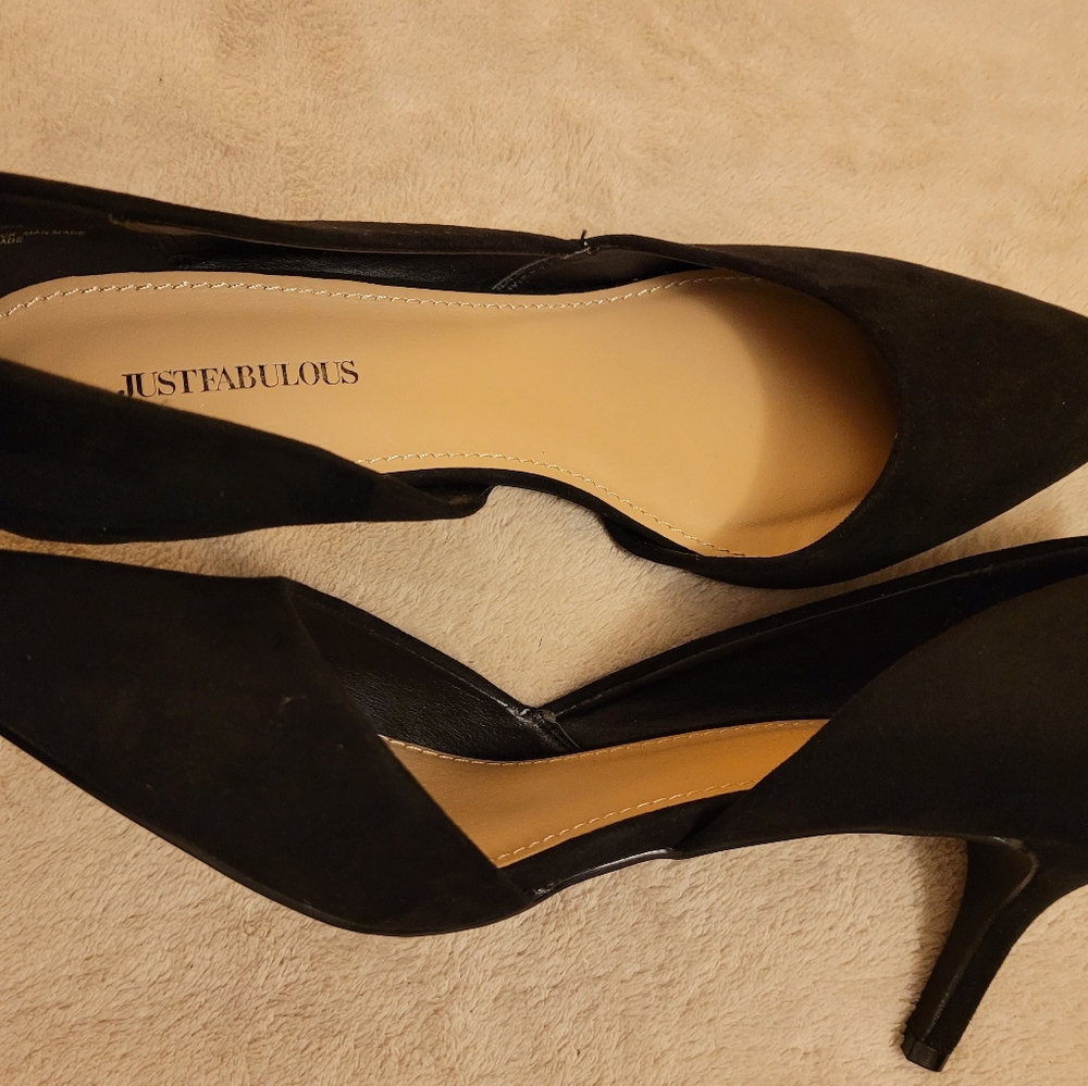 Beautiful black arch cut heels